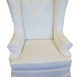 Wing Chair Slip Cover 8